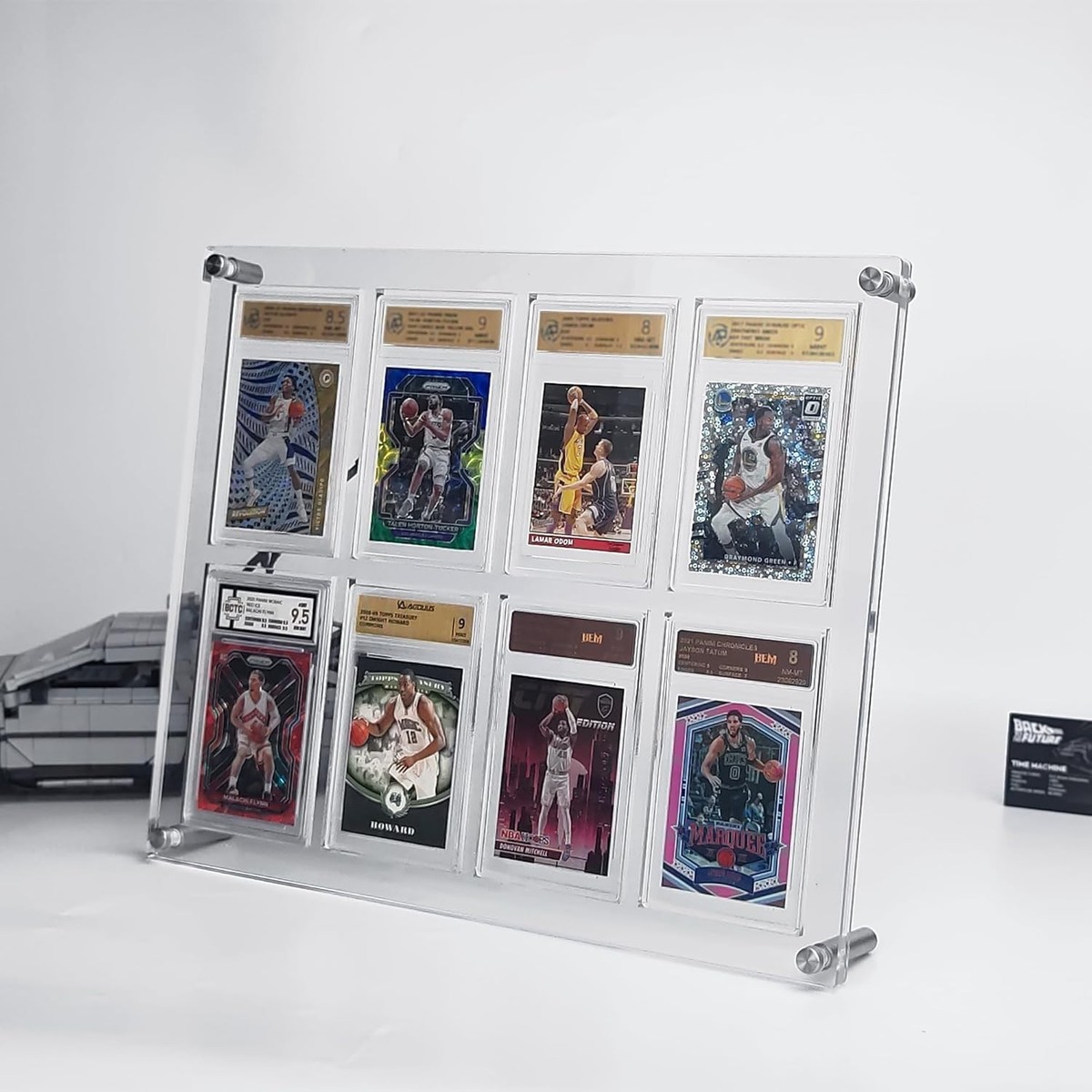 Graded Trading Card Display Case 8 PSA Slabs Thick Acrylic Sport