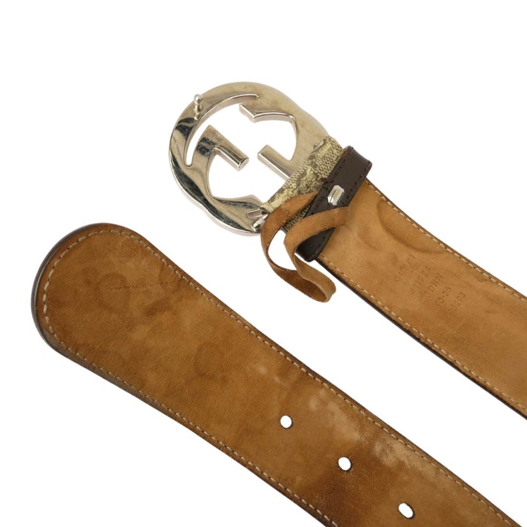 GUCCI Interlocking G GG Total Pattern Buckle Leat… - image 3
