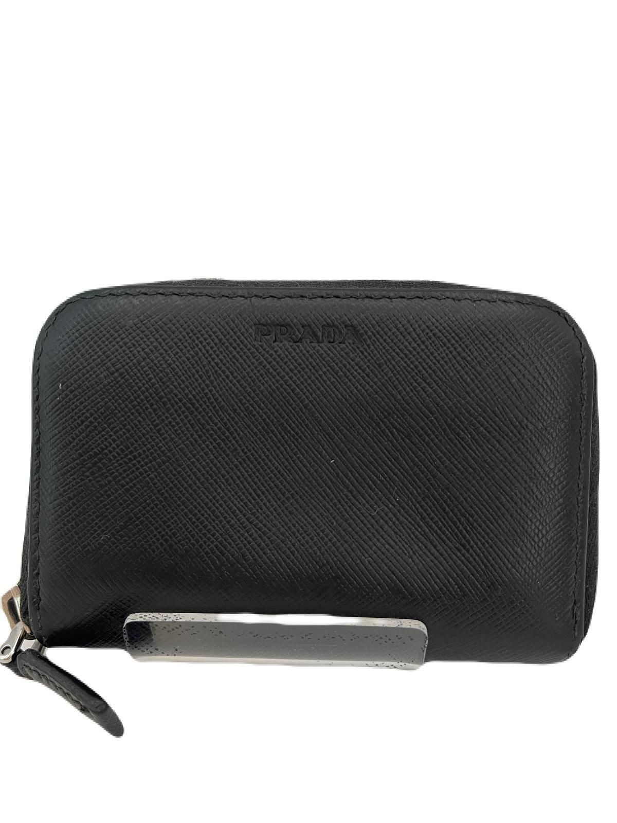 Prada Black Leather Wallet Pre-Owned T882-3