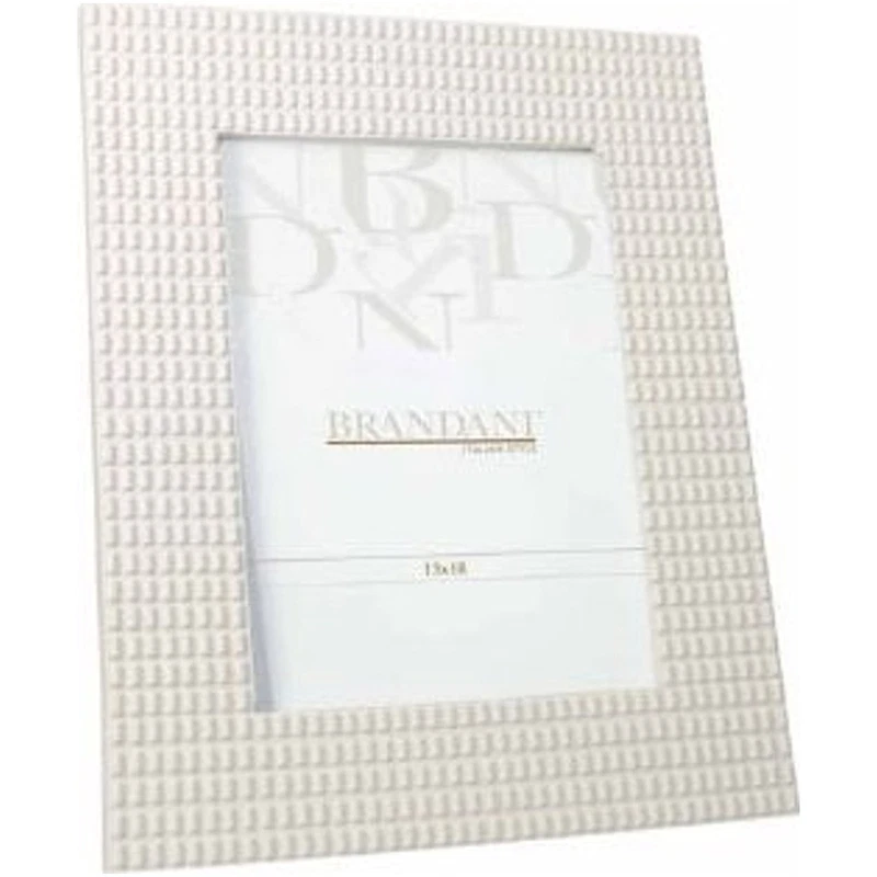Portafoto Cornice Lingotto BRANDANI Avorio Foto 10x15 cm Poliresina Tavolo