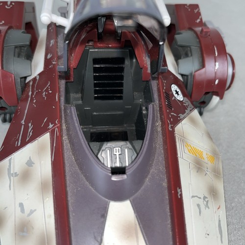 Star Wars V-Wing Starfighter Clone Wars Ship 2007 Hasbro C-031D Incomplete - Picture 10 of 11