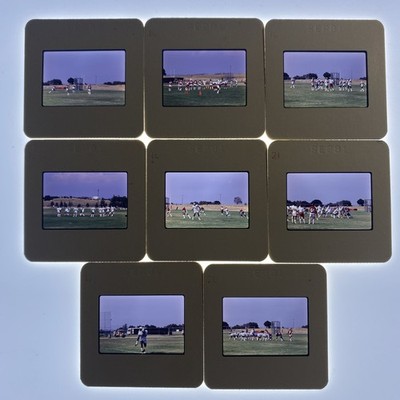 VTG 35MM SLIDE LOT OF 8 SAN FRANCISCO 49ers TRAINING CAMP ROCKLIN CA JOE MONTANA