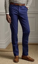 Ralph Lauren Purple Label Slim Hand Tailored Stretch Pant Size 32 Navy Blue 495
