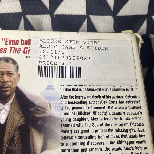 Along Came a Spider VHS 2001 Morgan Freeman - Former Blockbuster Rental - Picture 6 of 15