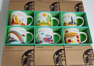 Los Angeles California Washinghton NY Hawaii Starbucks Mug 14oz