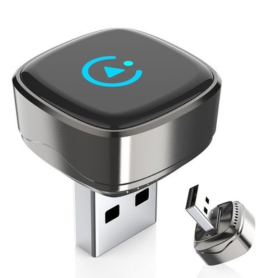 2in1 Wireless Carplay Android Auto Adapter USB Car Dongle Connect Box Plug&Play