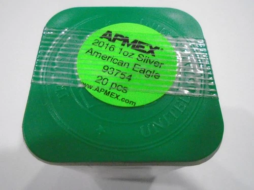 2016 American Silver Eagle ROLL (20) 1 Oz .999 Fine Silver "SEALED NEVER OPENED"