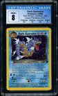 1999 Pokemon Team Rocket Dark Gyarados Prerelease #8 Holo Rare CGC 8 NM/MINT
