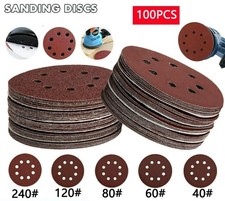 150mm DA Sanding Discs Abrasive Sandpaper hook loop pads 15 Holes 6" mixed Grits