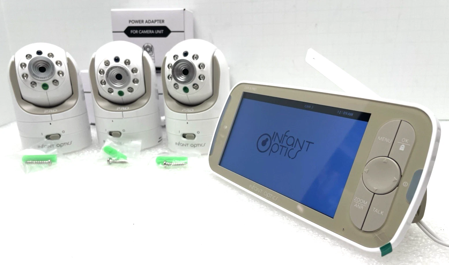 INFANT OPTICS DXR-8 PRO BABY CHILD MONITOR 3 CAMERA SYSTEM USED TESTED & WORKING
Opens in a new wind