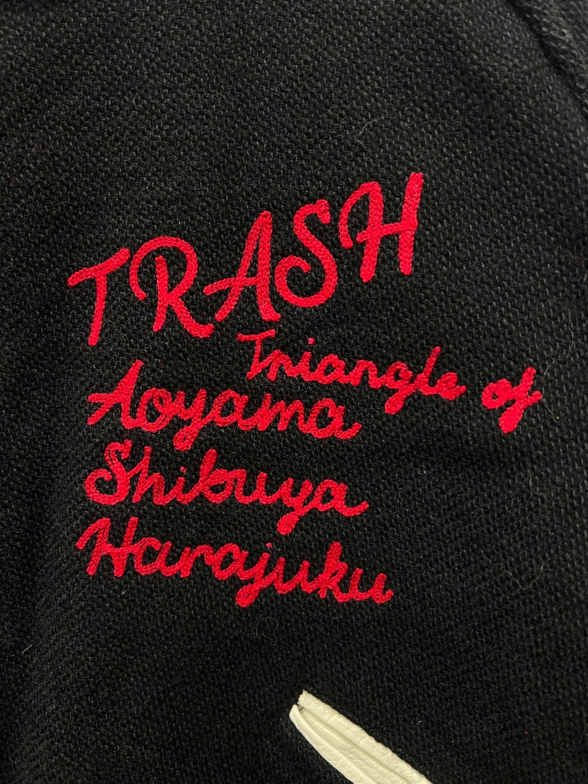 Needles Deconstructed Lettered Jacket Size: M Nav… - image 3