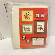 Grist Mill Landscape Crewel Kit #3505 by Artcraft Concepts Partially Started 