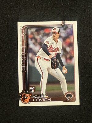 2025 Topps Series 1 Baseball Cade Povich Base RC #25 Baltimore