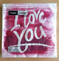 Servietten Rosa Liebe Pink Love Weiß Pink 20 Stk 33X33 Cm Neu