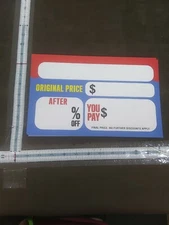 50+ Retail Store Discount Signs Clearance Mark Down 7in X 11in write on fill in