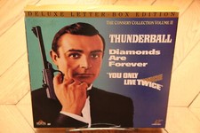 Connery Collection Thunderball/Twice/Diamonds Laserdisc LD NTSC Bond