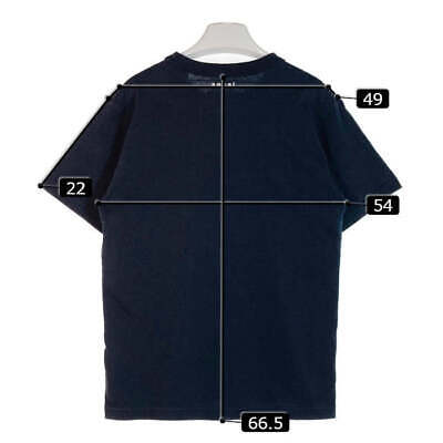 SACAI SAKAI SCM-037 21AW SIDE ZIP COTTON T-SHIRT NAVY SIZE 2 SACAI SAKAI SCM-037 21AW SIDE ZIP COTTON T-SHIRT NAVY SIZE 2