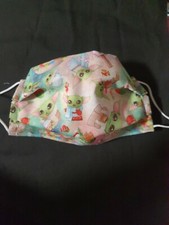 baby yoda face mask Kid Size Washable Reusable Handmade Disney Christmas.