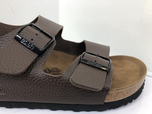 Birki's by Birkenstock LE MANS Hombre Marrón Doble Correa Sandalia Talla EUR 43, EE. UU. 10 - Imagen 16 de 21
