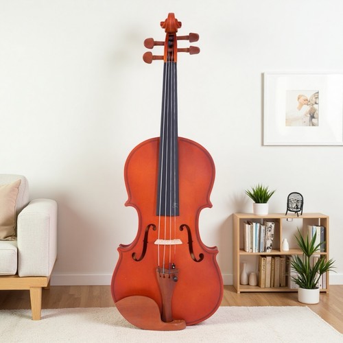 4/4 Full Size Acoustic Violin Set - Maple, Shoulder Rest, Strings Set & Matte - Picture 13 of 24