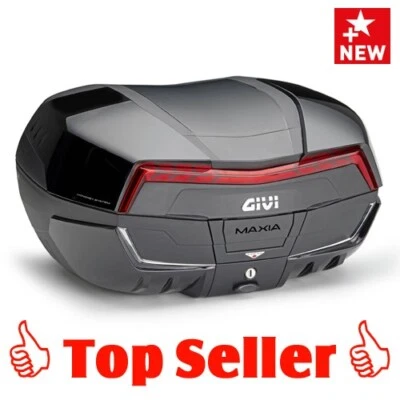 GIVI V58NNB Maxia 5 Topcase Monokey schwarz (rote Reflektoren) mit 58 Liter