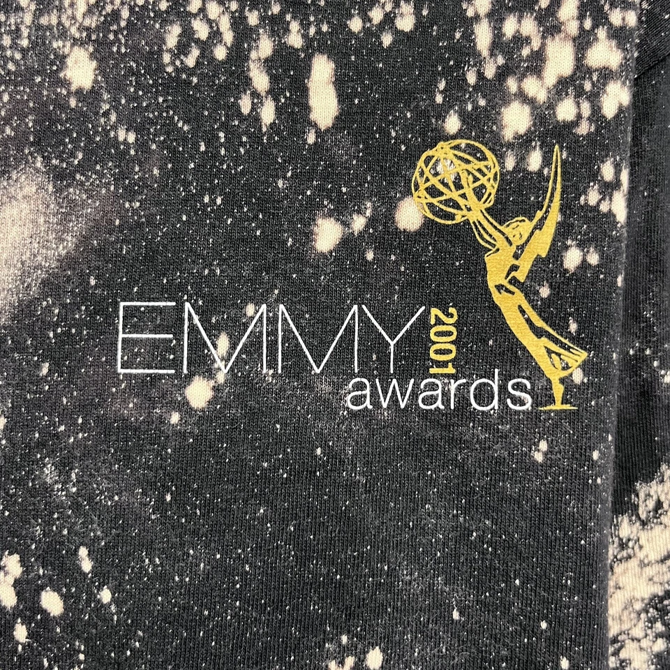 Camiseta De Colección Premios Emmy 2001 Para Hombres Negra Gráfico Salpicado Etiqueta AAA EE. UU. Talla XL Usada en Excelente Condición Foto 4 de 4