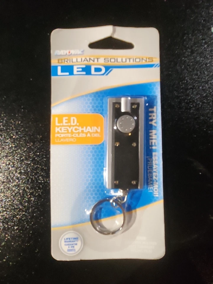 RAYOVAC Brilliant Solutions 6 Lúmenes LED Llavero Luz con Pilas Nuevo en Paquete Foto 3 de 4