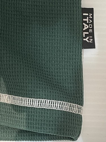 Thermal Style 3XL Long Sleeve Shirt Green Italy Nando Di Biase Waffle “THE ROCK” - Picture 5 of 18