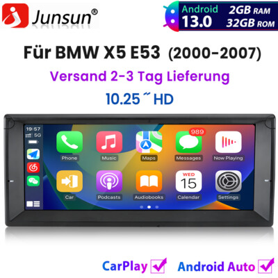10.25'' Android13 Carplay Autoradio Für BMW X5 E53 2000-2007 GPS NAVI DSP BT DAB+