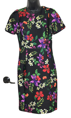 Calvin Klein Womens Dress Black Floral Scuba Knit Bodycon Sheath Zip Up 8P NWT | eBay Calvin Klein Womens Dress Black Floral Scuba Knit Bodycon Sheath Zip Up 8P NWT | eBay