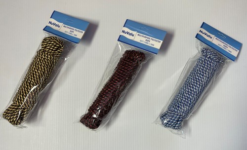 32Ft. Nylon Rope, 1/4'' Solid Nylon Rope for Garden Tie Pull Knot Red Black - 第 4/4 張圖片