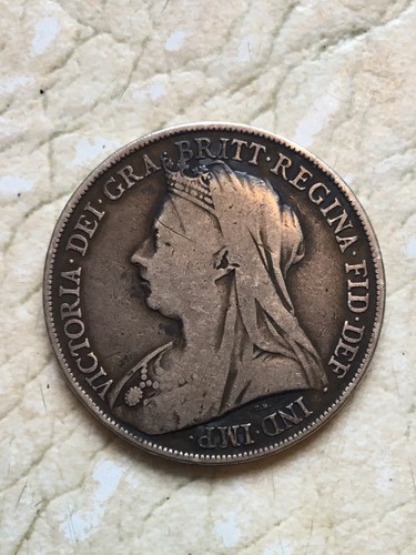 TWO 1899 English CROWN & SHILLING 1899 .925 Silver. 27.9 G 38.4 MM 2 Coin Lot - Picture 10 of 21