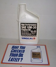 Vintage NOS Unocal 76 Uno-ven Motor Oil Merchandising Kit Gas Station Display
