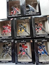 Hallmark NHL Ornaments Set of 8 Boston, Calgary, Chicago, Detroit, ....