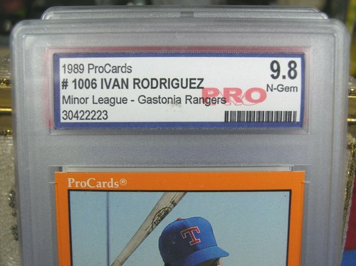 1989 Procards Gastonia Rangers Ivan Rodriguez # 1006 PRO 9.8 Near Gem - Picture 2 of 4