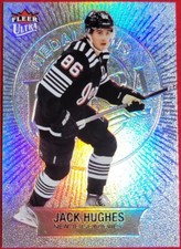 2021-22 Fleer Ultra Medallions Platinum 084/100 Jack Hughes #M-45