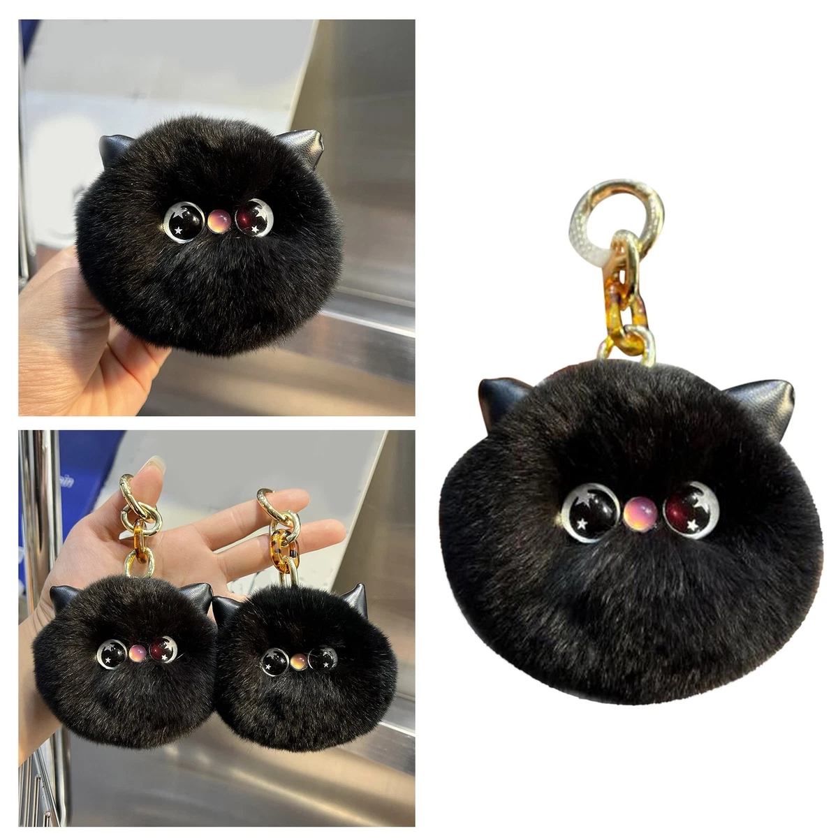 Cute And Cute Car Keychain Pendant Plush Doll Doll School Fabric
