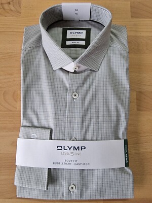 Olymp Level 5 Body Fit 38, Olymp Level 5 Five Body Fit 38/15, Olymp Hemd Größe S
