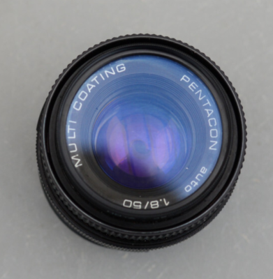 Vintage Pentacon Auto Multi Coating Lens 1.8/50 50mm s/n 1236992