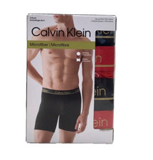 Calvin Klein NP2635O600 4-Pack Microfiber Boxer Brief L
