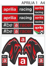 APRILIA RACING STYLE Logos Sponsors Stickers Decals Graphics Motorcycle