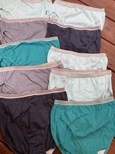  10 Fruit of the Loom Underwear Cotton Blend Briefs Panties Briefs Size 6 NWOT
