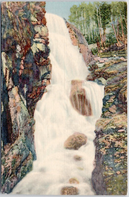 Franconia Notch Cascade Flume White Mountains New Hampshire USA Vintage Postcard
