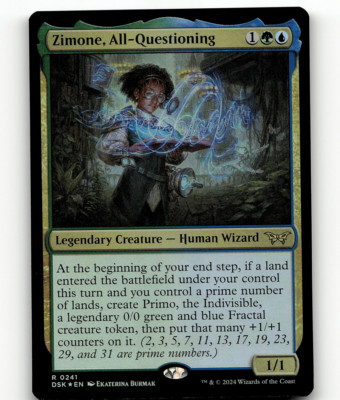 FOIL - MTG Zimone, All-Questioning #241 - Duskmourn: House of