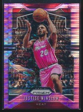 Justise Winslow 2019-20 Prizm Pink Pulsar #230 Miami Heat /42