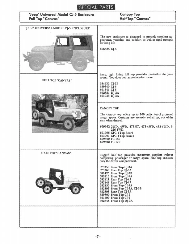 Accessori Jeep Libri 1957 1958 1959 1960 1961 1962 CJ FC Wagon - Immagine 4 di 4