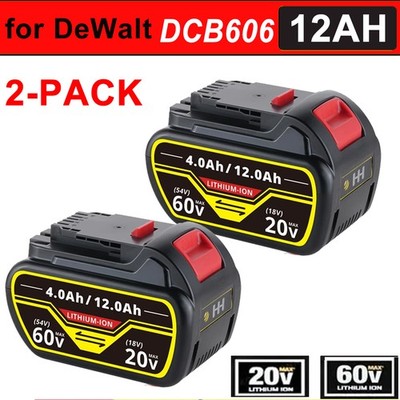 2X 20V 54V 60V 12Ah Akku Für DeWalt DCB205 DCB206 DCB606 DCB609 DCB205 DCB204 de
