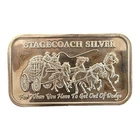 Highland Mint Stagecoach Fractional 1 oz Silver Bar - Sealed/Circulated