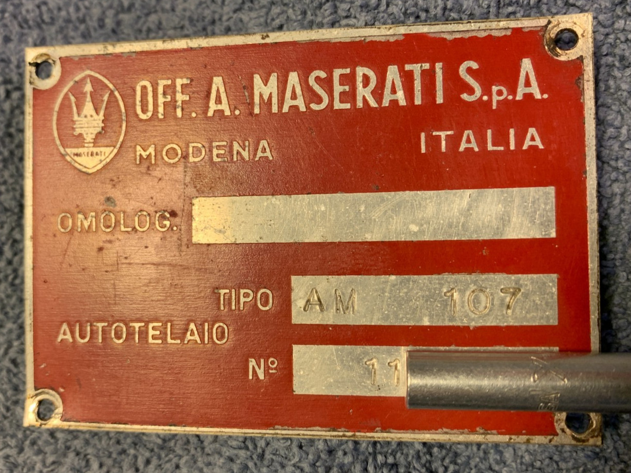 1965 Maserati 4.1 L Quattroporte Sebring Mistral Oil Dipstick 27" OEM 62 63 64
