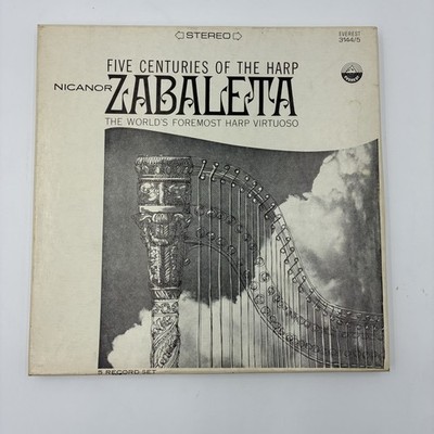 Five Centuries of the Harp Nicanor ZABALETA Everest 5 LP Set Vinyl 